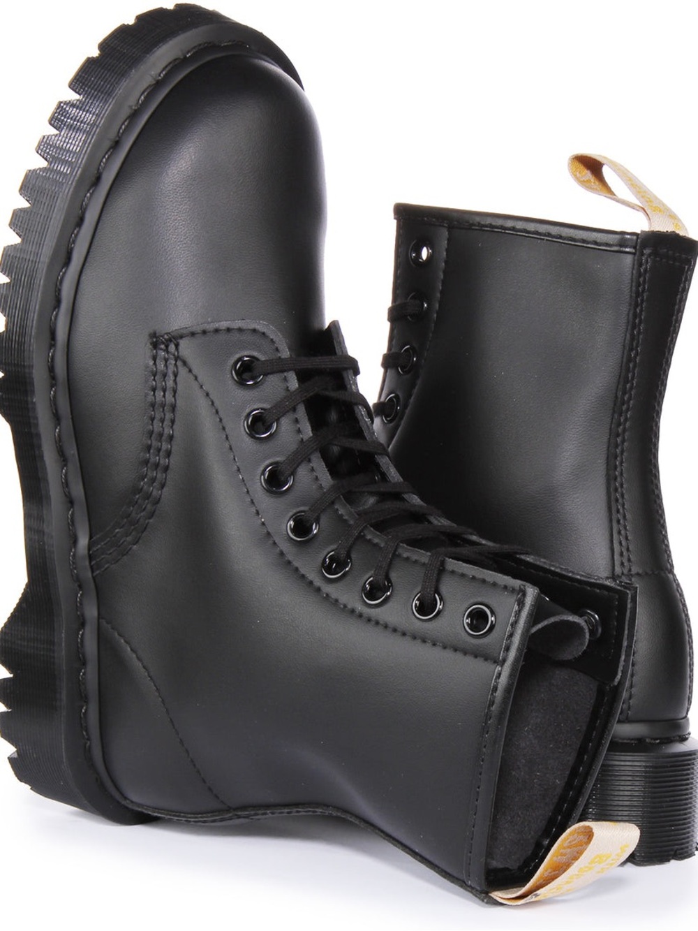 Dr. Martens Black Leather Lace-Up Combat Boots